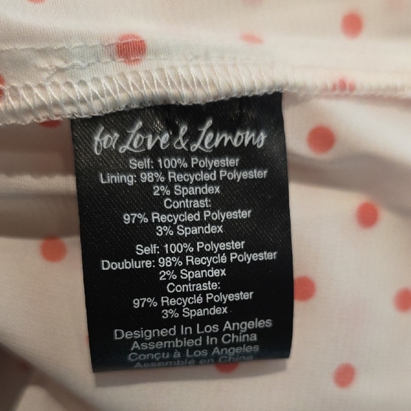 NEW FOR LOVE AND LEMONS RHODA RED POLKA-DOT MIDI DRESS SIZE S - Picture 12 of 12